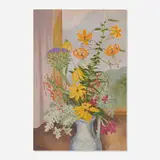 John Northcote Nash, Cbe, R.A., Still Life with Floral Arrangement, oil on canvas