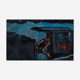 Mervin Jules, Coal Train, oil on paper
