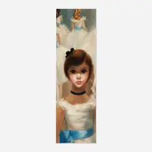 Untitled (The Little Dancer) by Margaret Keane, oil on panel, sold Jul 2023