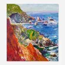 Rod Goebel, Coastal Colors, 1988, oil on canvas