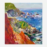 Rod Goebel, Coastal Colors, 1988, oil on canvas