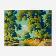 Near Front Royal, VA by Benson Bond Moore, oil on canvas, sold Jul 2023