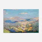 Frank Reed Whiteside, Southwestern Mountain Landscape, oil on paper laid to canvas