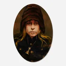 Harvey Dinnerstein, Portrait of a Young Woman in Fur Hat, oil on canvas
