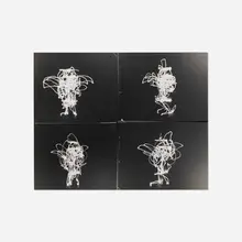 Light Drawing (four figures) by Herbert Matter, c. 1944, silver gelatin print, sold Apr 2023