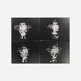 Herbert Matter, Light Drawing (four figures), c. 1944, silver gelatin print