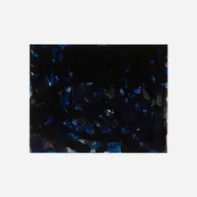 Untitled (Blue and Black) by Norman Bluhm, c. 1955, mixed media on paper, sold Apr 2023