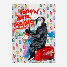 Everyday Life (Unique) by Thierry Guetta, 2023, screenprint in colors with hand-painted elements, sold Apr 2023