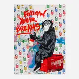 Thierry Guetta, Everyday Life (Unique), 2023, screenprint in colors with hand-painted elements