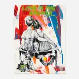 Thierry Guetta, Work Well Together (Unique), 2023, screenprint in colors with hand-painted elements