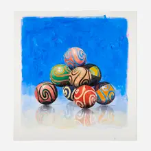 John Gibson, Curvy Pile, 2006, watercolor and pencil on paper