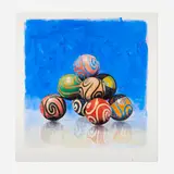 John Gibson, Curvy Pile, 2006, watercolor and pencil on paper
