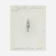 Alfred Leslie, Robin Miller Private Work #2, 1967, graphite on paper