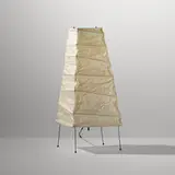 Akari light sculpture, model 4N by Isamu Noguchi, washi paper, bamboo, enameled steel, sold Mar 2023