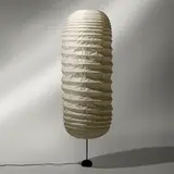 Akari light sculpture, model 32N by Isamu Noguchi, washi paper, bamboo, enameled cast iron, enameled steel, sold Mar 2023