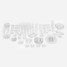 Edwin W. Fuerst, Square glassware, c. 1955, glass