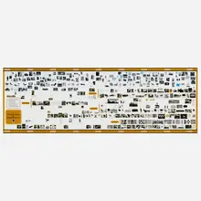 Deborah Sussman, A Pictorial History of Herman Miller, Inc. timeline, 1967, offset lithograph