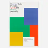 Paul Rand, University of Hartford poster, 1989, offset lithograph in colors