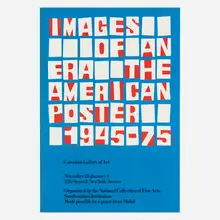 Serge Chermayeff, Images of an Era exhibition poster, 1975, screenprint in colors