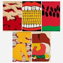 Herman Miller Summer Picnic posters, collection of five by Stephen Frykholm, 1970-79, screenprint in colors, sold Feb 2023