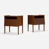 Jens Risom, Nightstands, pair