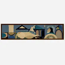 Bill Hinz, Untitled, c. 1970, wool over burlap laid to board
