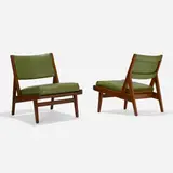 Jens Risom, Lounge chairs model U-431, pair
