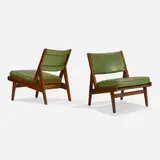 Jens Risom, Lounge chairs model U-431, pair