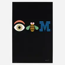 Paul Rand, Eye-Bee-M Rebus poster, 1982, offset lithograph on paper