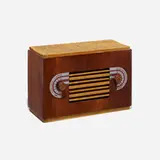 Russel Wright, Radio, 1935, bird's-eye maple, mahogany, plastic