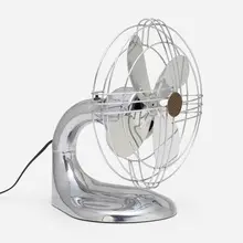 Inc. Wright Industries, Zephyr Airkooler fan, 1946, polished aluminum, chrome-plated steel, brass