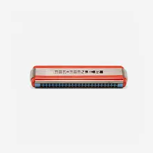 John Vassos, Echo Elite harmonica, 1939, chrome-plated brass, enameled brass