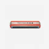 John Vassos, Echo Elite harmonica, 1939, chrome-plated brass, enameled brass