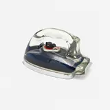 Saunders Corporation, Silver Streak iron, model 1038, c. 1942 / 1946, Pyrex glass, chrome-plated steel, aluminum, plastic