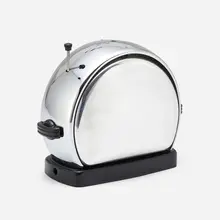 Merit Made Inc., Toaster, model Z, c. 1930, chrome-plated steel, aluminum, enameled aluminum, plastic
