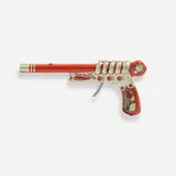 Louis Marx & Co., Flash Gordon Radio Repeater Click Pistol toy gun, 1935, enameled steel