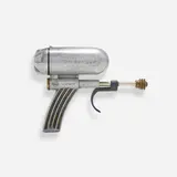 Stanley Hiller, Atomic Ray Gun water gun, c. 1948, cast aluminum, brass