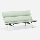 Charles and Ray Eames, Sofa Compact, 1954, enameled and stainless steel, vinyl
