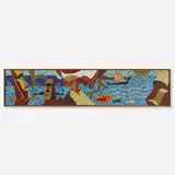 Mosaic by Modern, c. 1965, glass tiles, lacquered wood, sold Feb 2023