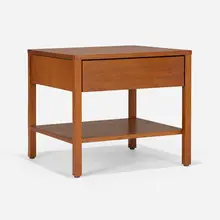 Nightstand, model 227 by Florence Knoll, walnut, sold Feb 2023