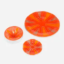 Frances and Michael Higgins, Tableware, c. 1960, fused glass