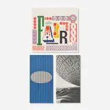 Office of Charles and Ray Eames, 1964-65 New York World's Fair ephemera collection and Eames IBM Glossary poster, 1964-68, bound printed paper, offset lithograph on paper