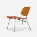 LCM by Charles and Ray Eames, aniline-dyed birch plywood, chrome-plated steel, rubber, sold Feb 2023