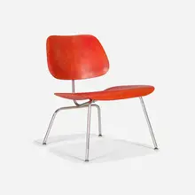 Charles and Ray Eames, LCM, 1946, aniline-dyed birch plywood, chrome-plated steel, rubber