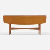 Console table by Edward Wormley, 1958, walnut, sold Feb 2023