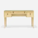 Paul Theodore Frankl, Desk, c. 1955, lacquered maple, brass