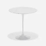 Tulip occasional table, model 160M by Eero Saarinen, marble, enameled aluminum, sold Feb 2023