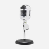 Electro-Voice, Microphone, model 726 Cardyne 1, 1939, chrome-plated steel, enameled steel