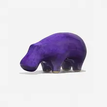 Hippo by Gordon and Jane Martz, c. 1955, glazed stoneware, sold Feb 2023