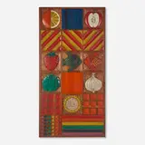 Forms + Surfaces, Custom wall panel (from the Wood Graphics series), c. 1975, redwood, acrylic